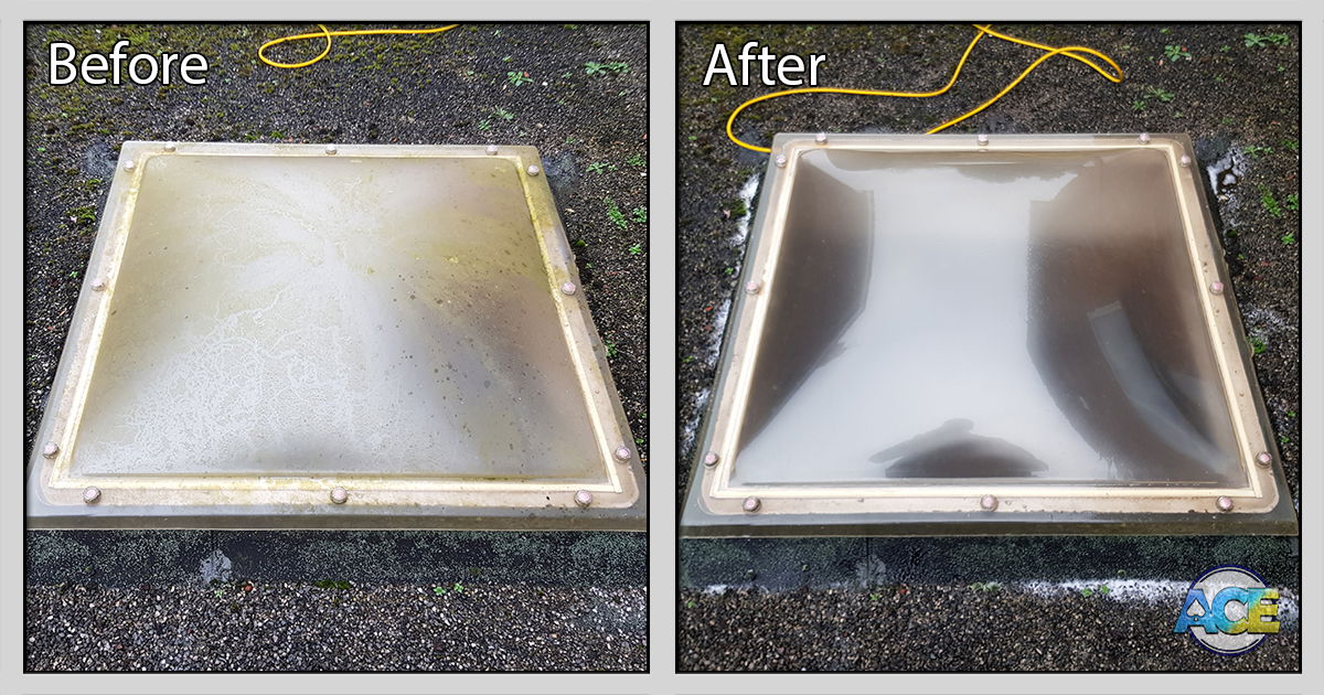 Garage roof lanterns cleaned