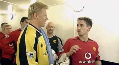 Gary Neville reveals his frustration at Chelsea's move to Manchester City.