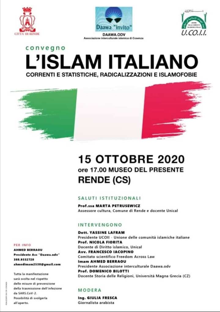 RENDE (CS) – Il convegno su “L’Islam italiano”