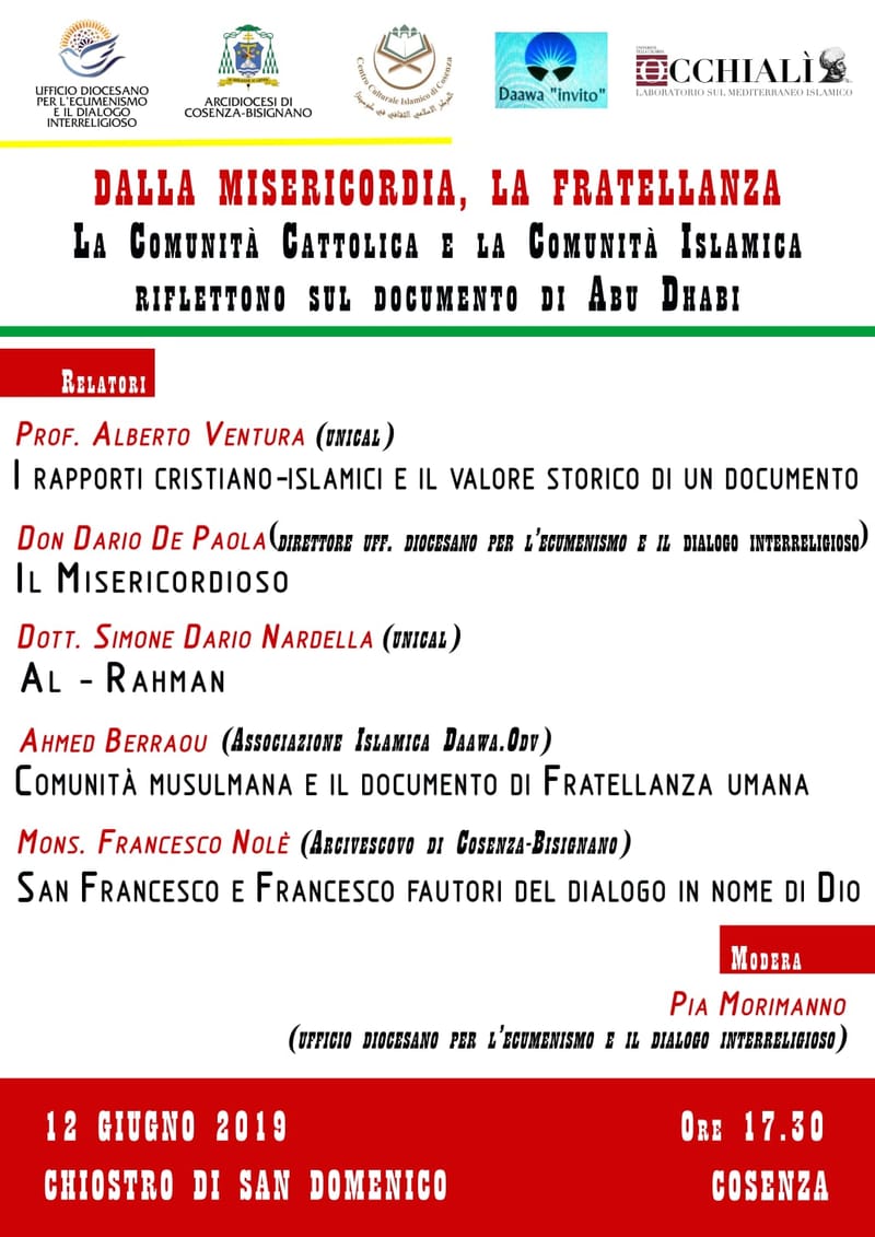 Dialogo religioso Documento di fratellanza