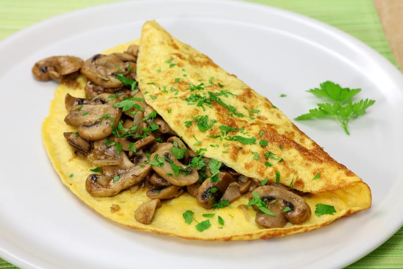 OMELETTE DE CHAMPINONES