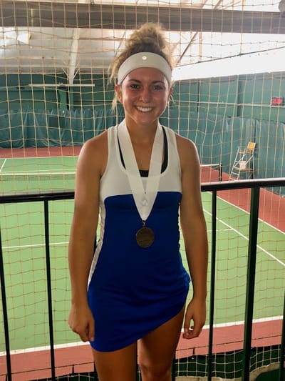 Sarah Capoferri makes history by becoming first L-S female tennis player to qualify for states in singles play