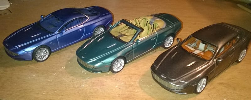 All three Aston Martin Zagato Centennial cars made in 1:43 !