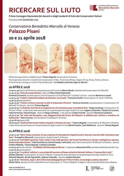 Ricerare sul liuto 2018