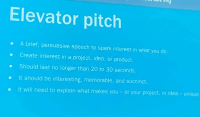 Pitching and presenting image