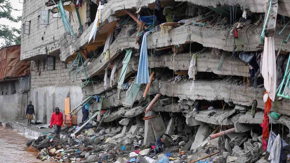 RESCUE OPERATIONS CONTINUE AFTER BUILDING COLLAPSED IN NAIROBI