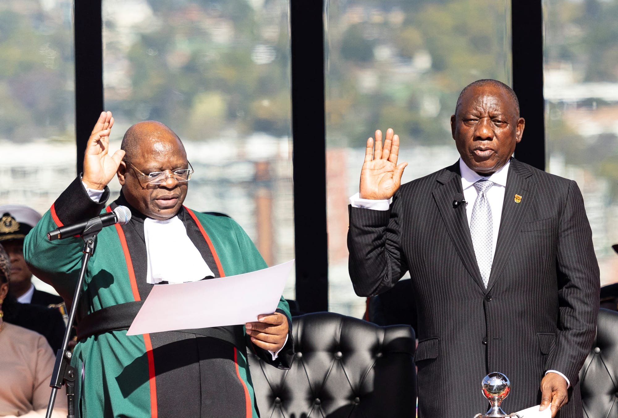 MR.RAMAPHOSA TAKES OATH FOR SECOND TERM AS SOUTHAFRICA'S  ELECTED PRESIDENT