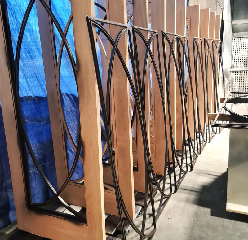 Interior and exterior door finshing