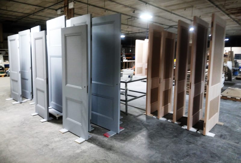 Interior and exterior door finshing