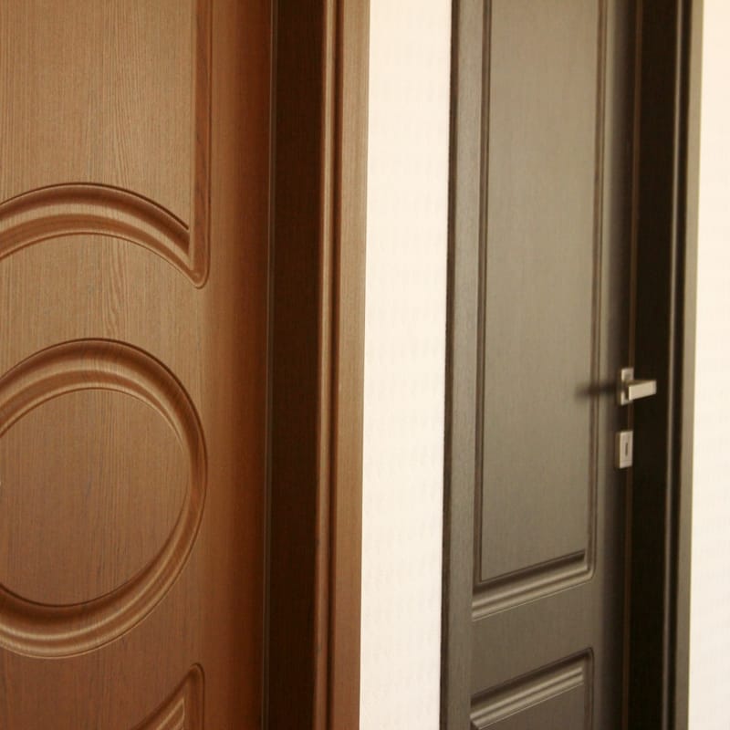 Interior and exterior door finshing