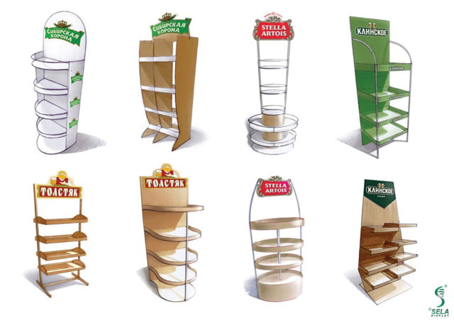 POS stands design (beverages)