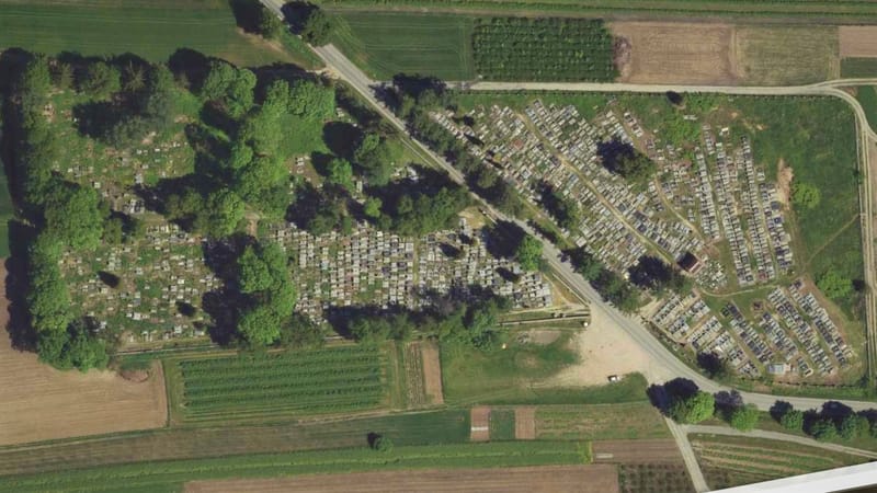 Układ przestrzenny. Założenia cmentarno-parkowe