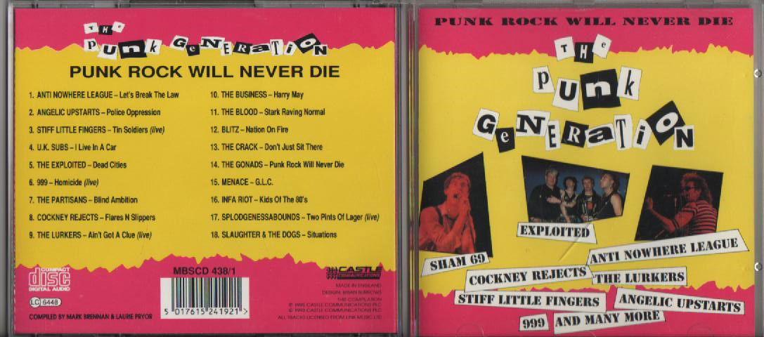 the Punk Generation - Punk rock will never die - msbcd 438/1