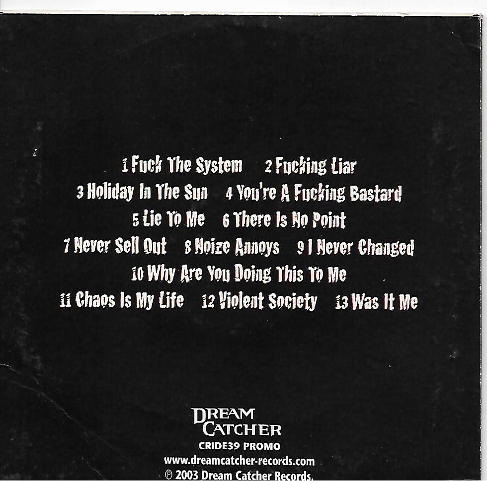 Fuck the System - promotional copy - cride 39