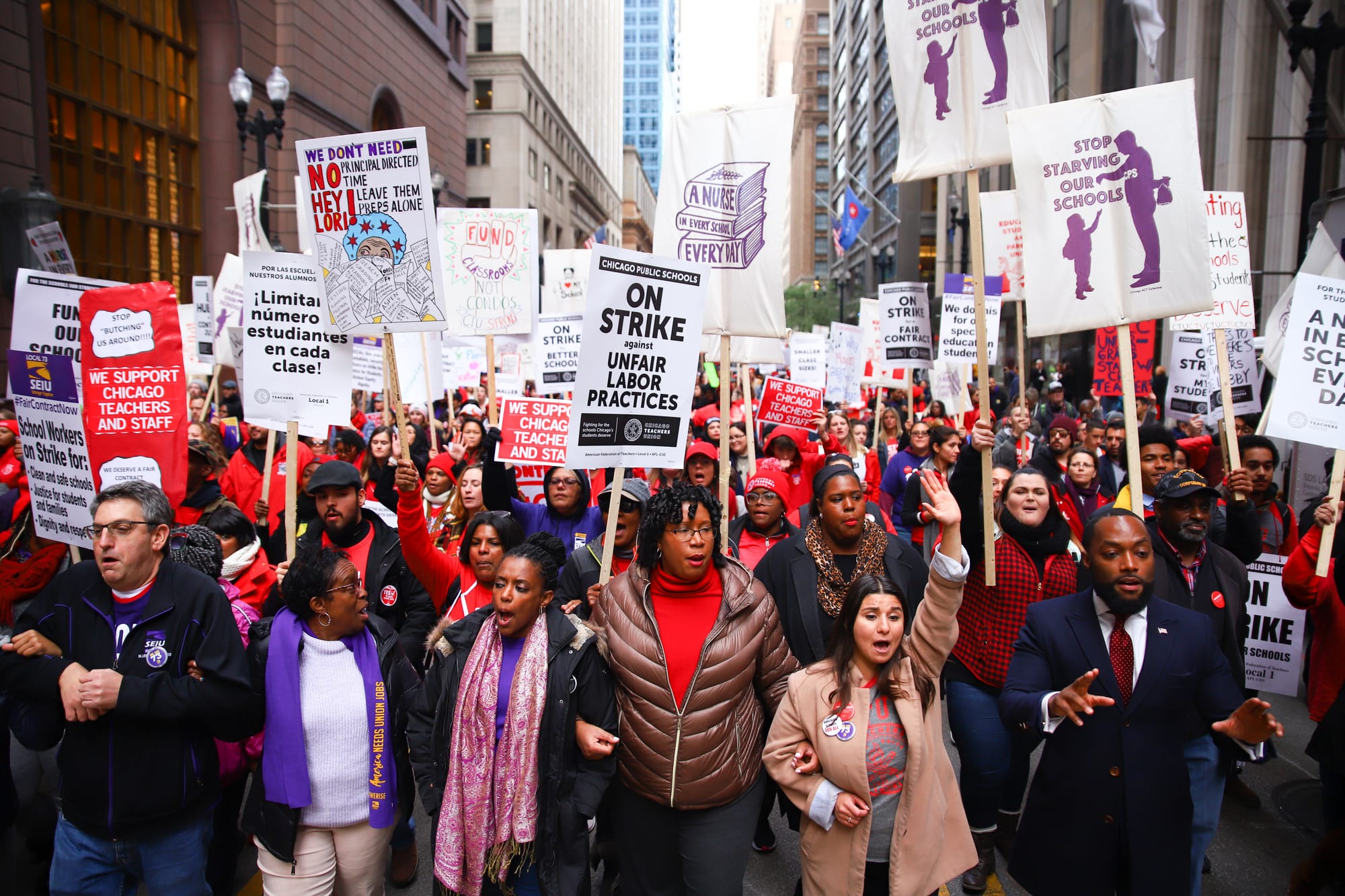 Chicago Teachers Union Takes to the streets