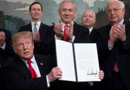 Trump formally recognises "Israeli" sovereignty over Golan Heights
