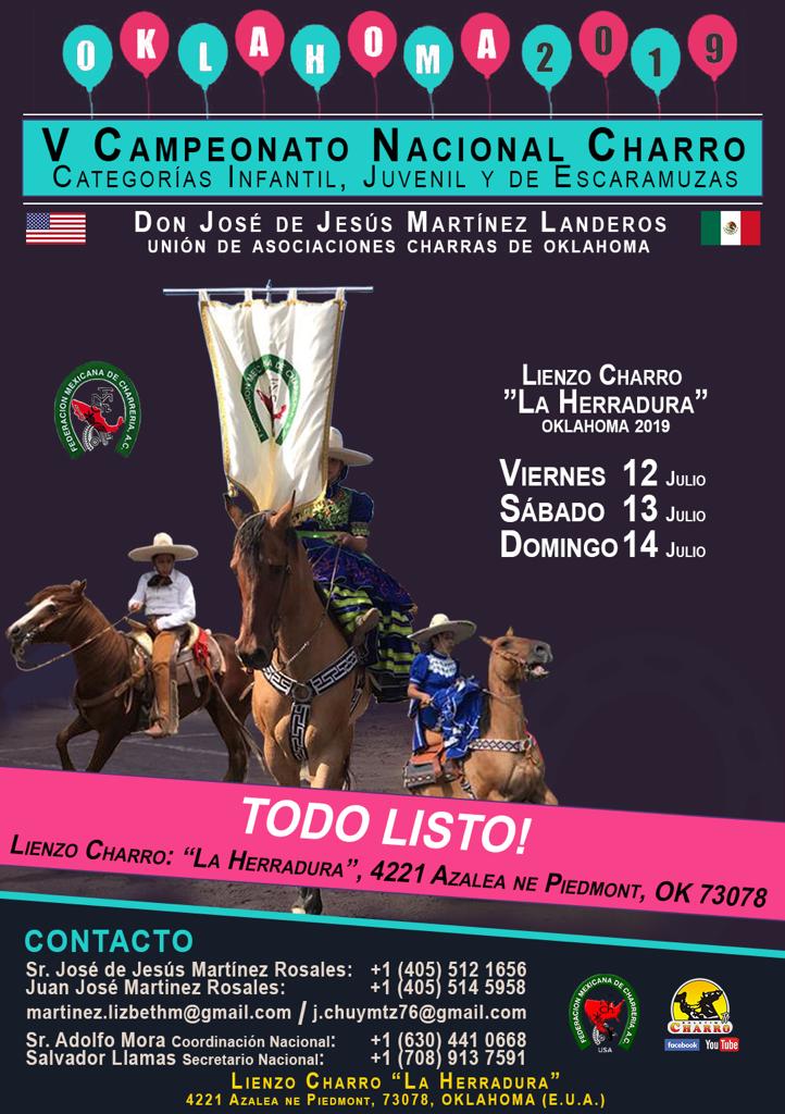 Programa del V Campeonato Nacional Charro USA