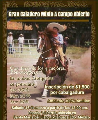 Gran caladero mixto a campo abierto.