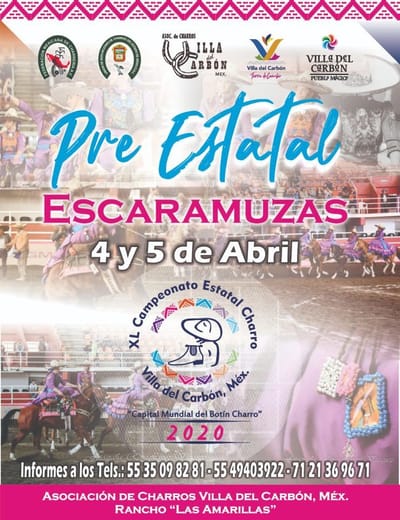 Convocatoria Pre Estatal de Escaramuzas en Villa del Carbón, Estado de México.