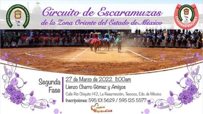 Ya viene la segunda fase del Circuito de Escaramuzas de la Zona Oriente del Estado de México