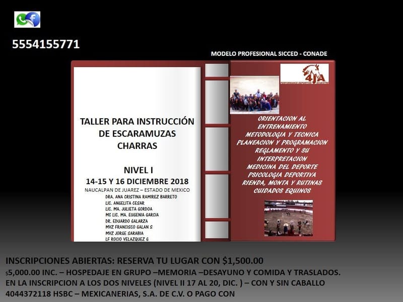 Taller para instrucción de Escaramuzas Charras