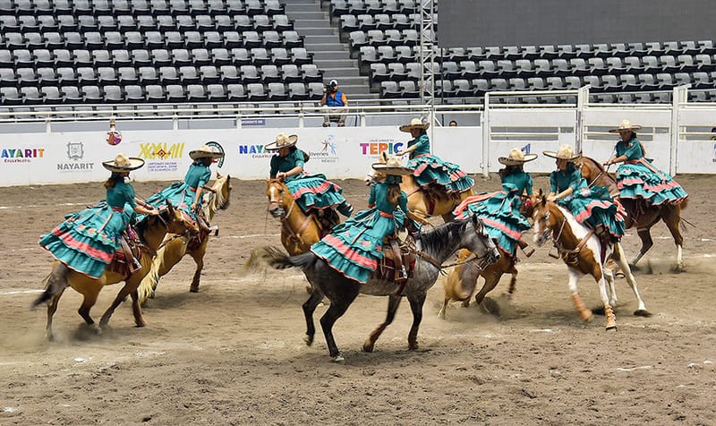 Nazarenas de Aguascalientes se trepan hasta el subliderato de las escaramuzas juveniles