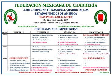 ARIZONA RECIBE EL NACIONAL CHARRO DE LA UNIÓN AMERICANA.