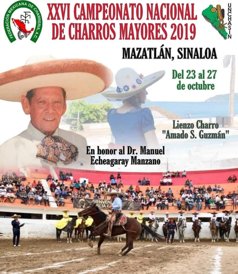 COMIENZA LA FIESTA DE LOS CHARROS MAYORES EN MAZATLÁN
