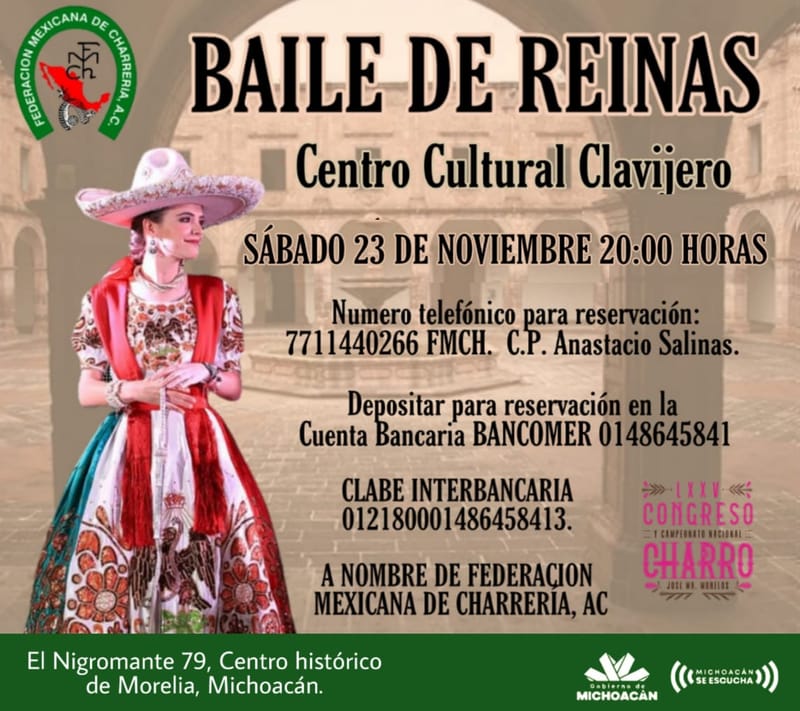 La Soberana Nacional invita a la Cena Baile de Reinas