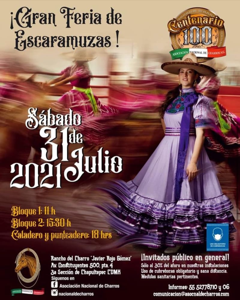 Feria de Escaramuzas "El Centenario" En la Nacional de Charros
