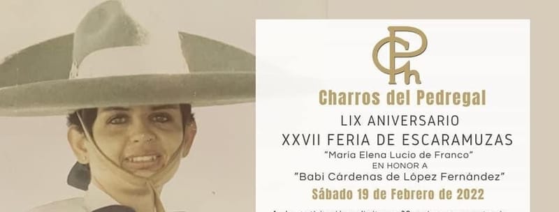 CONVOCATORIA Caladero y feria de Escaramuzas "Babi Cardenas Corzas" en el Pedregal.
