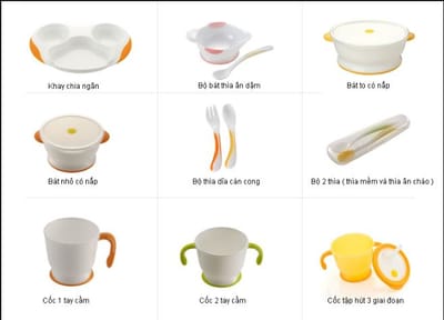 NHỮNG DỤNG CỤ CẦN THIẾT PHẢI CHUẨN BỊ KHI BƯỚC VÀO "CUỘC CHIẾN" ĂN DẶM CHO TRẺ