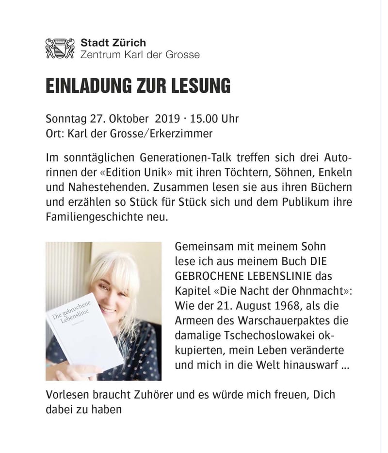 Lesung: Centrum Carl der Grosse