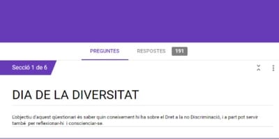 Qüestionari sobre la Diversitat image