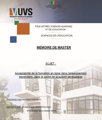 Mémoire de Master (Expérience ELC en ligne)