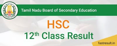 Tamil Nadu Board 12th Result 2019