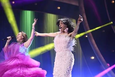 CHARLOTTE PERRELLI OCH DANA INTERNATIONAL KLARA FÖR FINAL I MELODIFESTIVALEN 2019