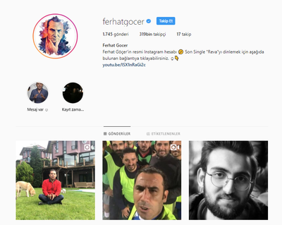 İnsatagram'da Ferhat Göçer