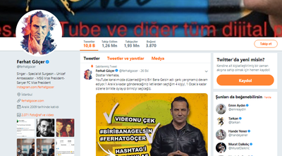 Twitter'de Ferhat Göçer