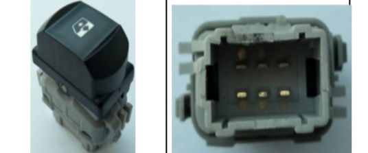 מתג חלון מגאן 2 -6 פינים בסיס לבן