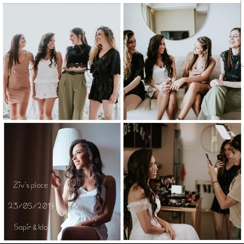 דירת התארגנות כלה לחתונה