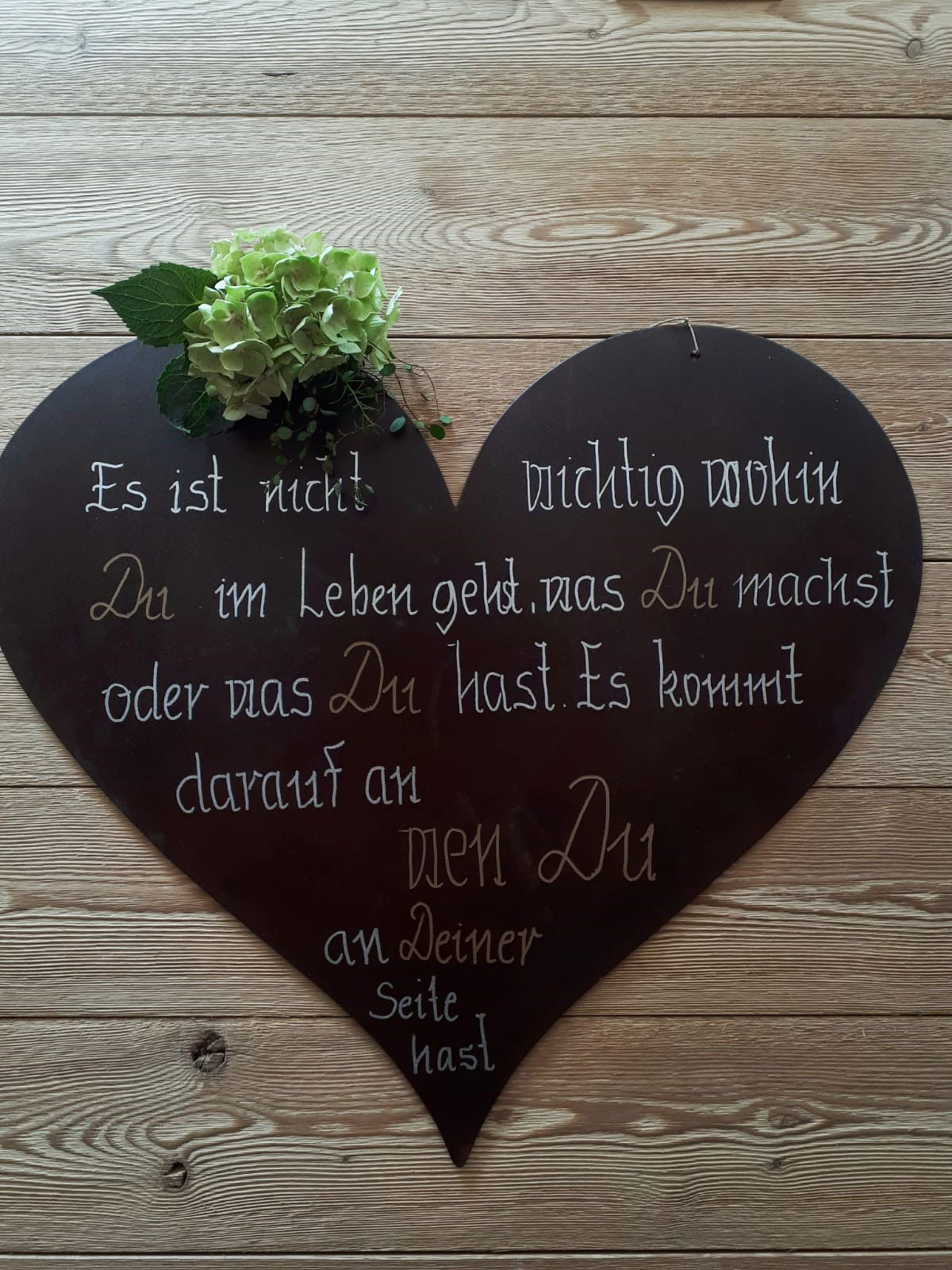 Herz mit Spruch