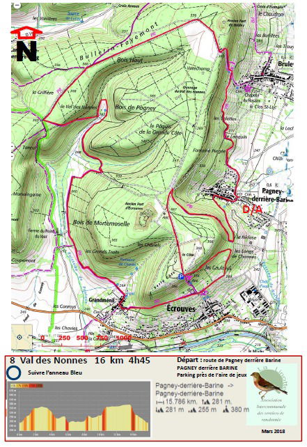 Le Val des Nonnes 16km