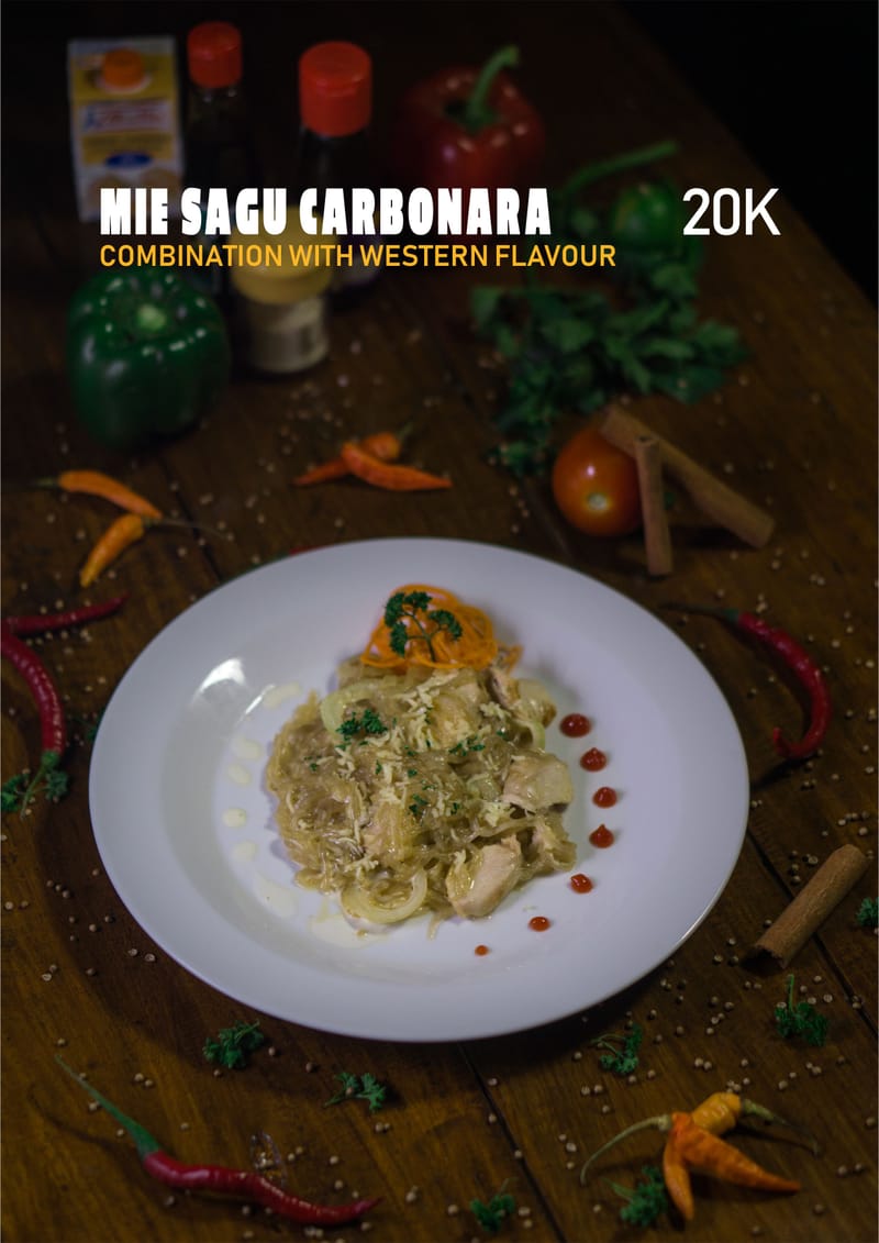 Mie Sagu Carbonara