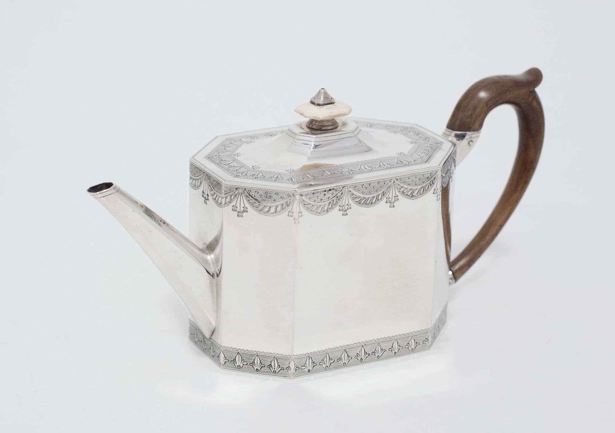 Antique silver teapot