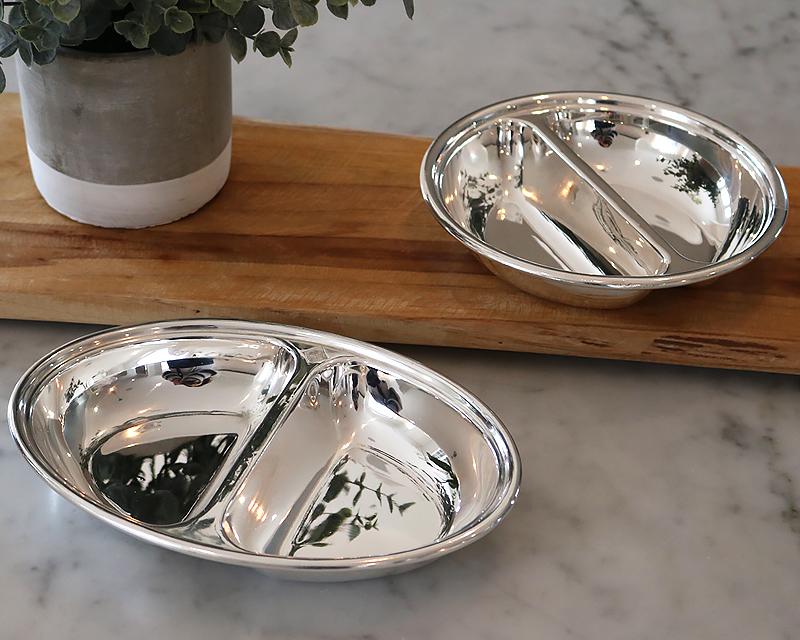 Silver-plated entrée dish