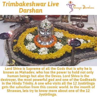 Visit here the live darshan of trimbakeshwar