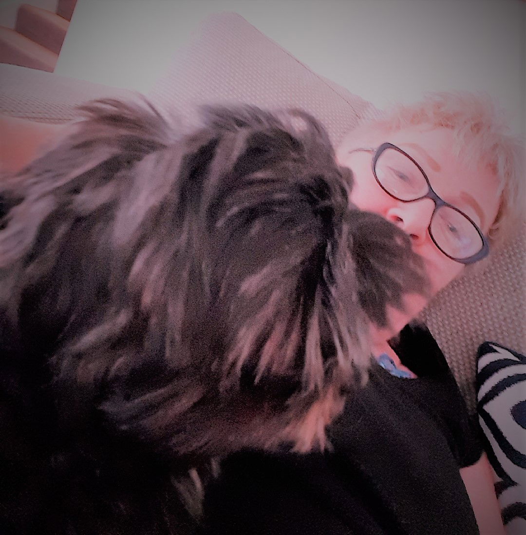 Selfie attempt with Barney