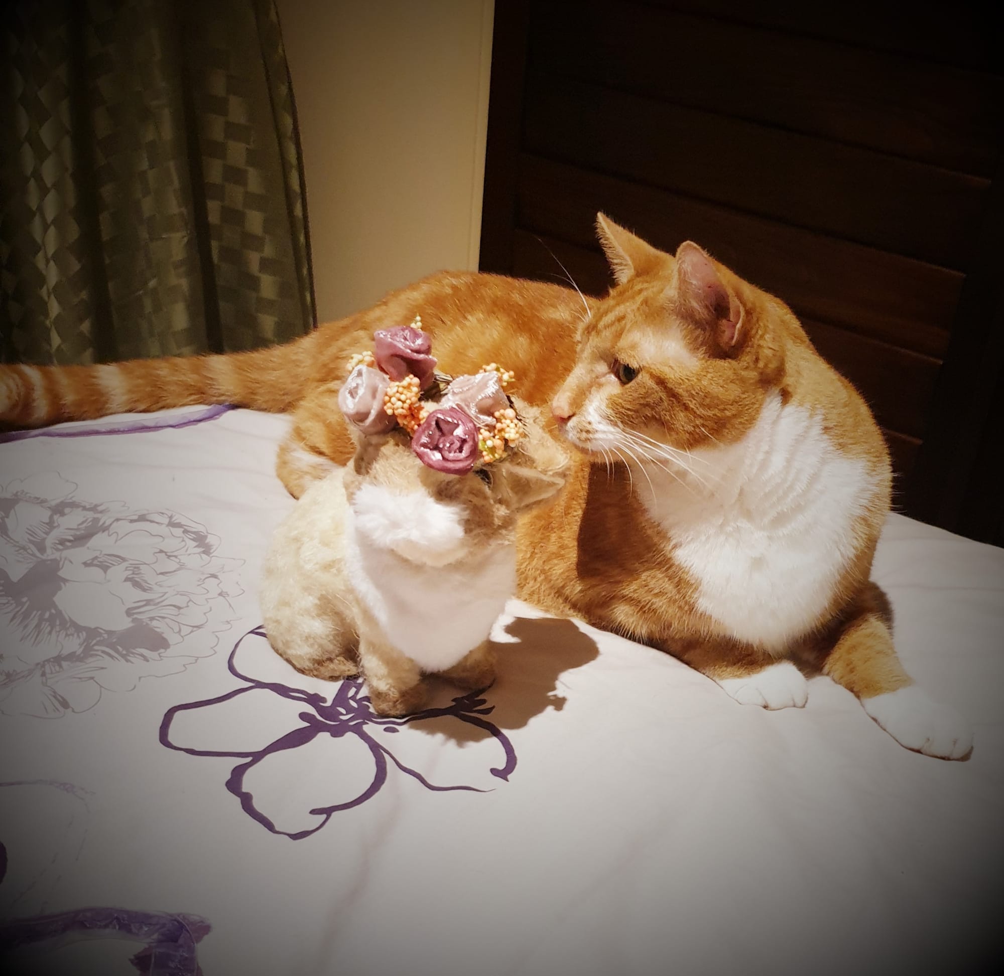 Rusty with Easter Bunny