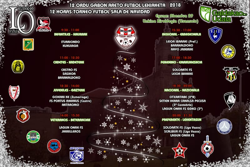 12 Horas Torneo Navidad - 12 Ordu Gabon Txapelketa 2018